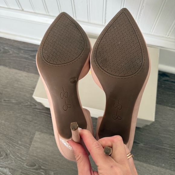 Jessica Simpson high heel Elko Nubuck women's shoes size 9,5M - Picture 3 of 3